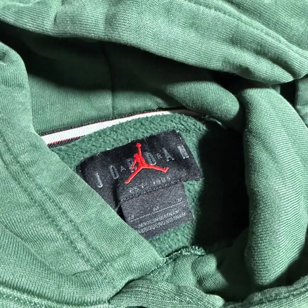 Nike Air Jordan Flight Fleece Essential Hooded Pullover Sweatshirt Fits Small